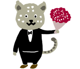 Snow leopard sticker #2471561