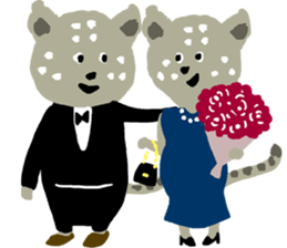 Snow leopard sticker #2471565