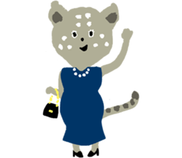 Snow leopard sticker #2471566