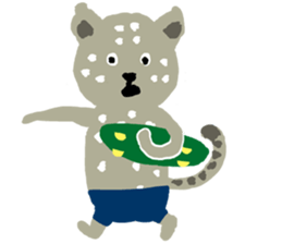 Snow leopard sticker #2471567