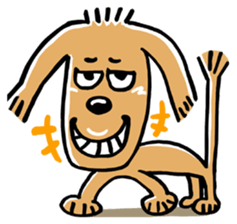 A dog dog dog. sticker #2471775