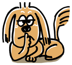 A dog dog dog. sticker #2471780
