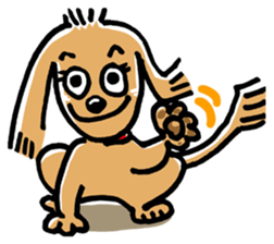 A dog dog dog. sticker #2471807