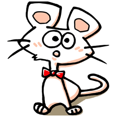 I am a white mouse.