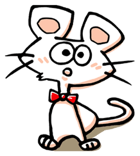I am a white mouse. sticker #2472448