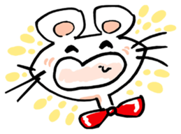 I am a white mouse. sticker #2472449