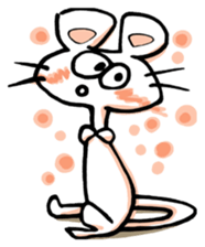 I am a white mouse. sticker #2472454