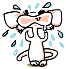 I am a white mouse. sticker #2472457