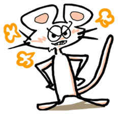 I am a white mouse. sticker #2472458