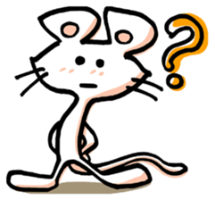 I am a white mouse. sticker #2472460