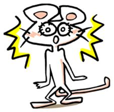 I am a white mouse. sticker #2472461