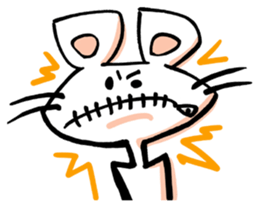 I am a white mouse. sticker #2472467