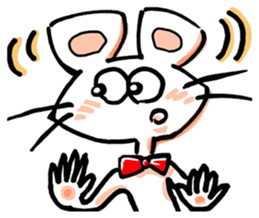 I am a white mouse. sticker #2472471