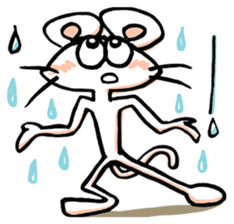 I am a white mouse. sticker #2472472