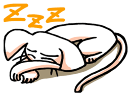 I am a white mouse. sticker #2472478