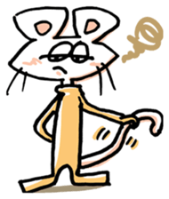 I am a white mouse. sticker #2472480