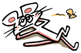 I am a white mouse. sticker #2472484