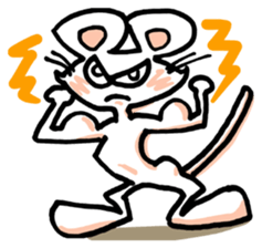 I am a white mouse. sticker #2472487