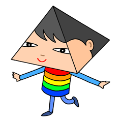 Triangular pyramid people