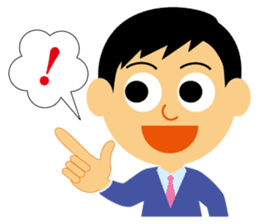 Nice businessman Mr. Junichi-kun sticker #2472708