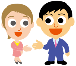 Nice businessman Mr. Junichi-kun sticker #2472715