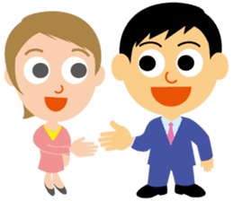 Nice businessman Mr. Junichi-kun sticker #2472715