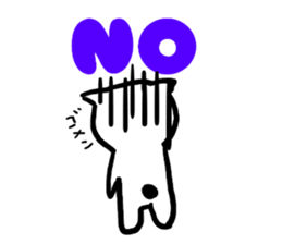 Japanese language cat sticker #2473290