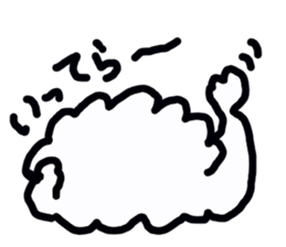 Mokumoku kun cloud sticker #2473497