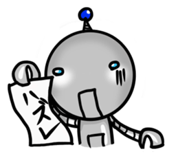 i am carefree robot sticker #2474345