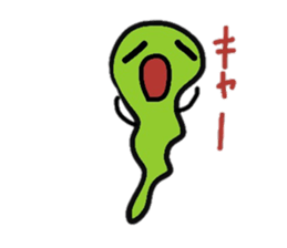 Pretty ghost monster sticker #2474811