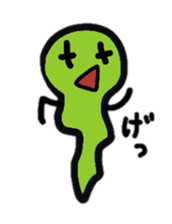 Pretty ghost monster sticker #2474812