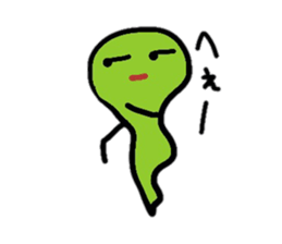 Pretty ghost monster sticker #2474824