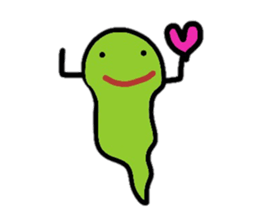 Pretty ghost monster sticker #2474830