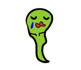 Pretty ghost monster sticker #2474834