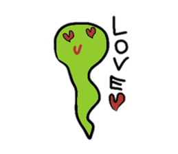 Pretty ghost monster sticker #2474840