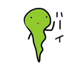 Pretty ghost monster sticker #2474844