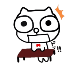 Female cat and male cat sticker #2475388