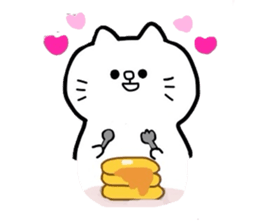 Female cat and male cat sticker #2475403