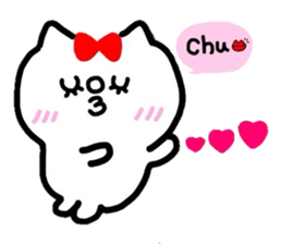 Female cat and male cat sticker #2475406