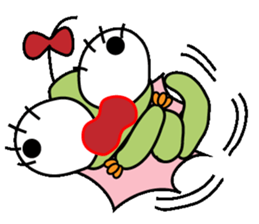 Ranran hairy caterpillar sticker #2475609