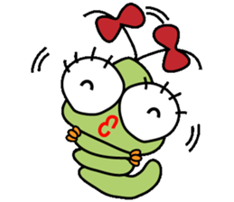 Ranran hairy caterpillar sticker #2475610