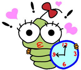 Ranran hairy caterpillar sticker #2475616