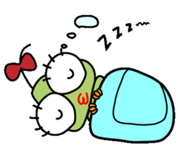 Ranran hairy caterpillar sticker #2475617