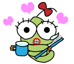 Ranran hairy caterpillar sticker #2475624