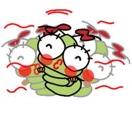 Ranran hairy caterpillar sticker #2475628
