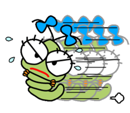 Ranran hairy caterpillar sticker #2475629