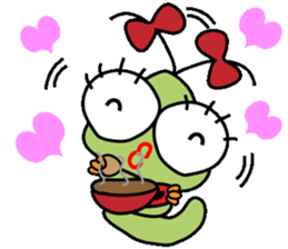 Ranran hairy caterpillar sticker #2475631