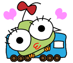 Ranran hairy caterpillar sticker #2475633