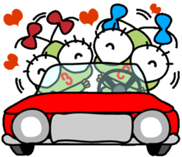 Ranran hairy caterpillar sticker #2475641