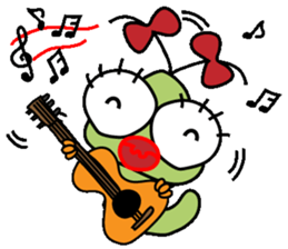 Ranran hairy caterpillar sticker #2475642